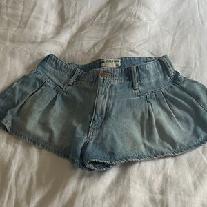 We The Free Light Blue Jean Shorts